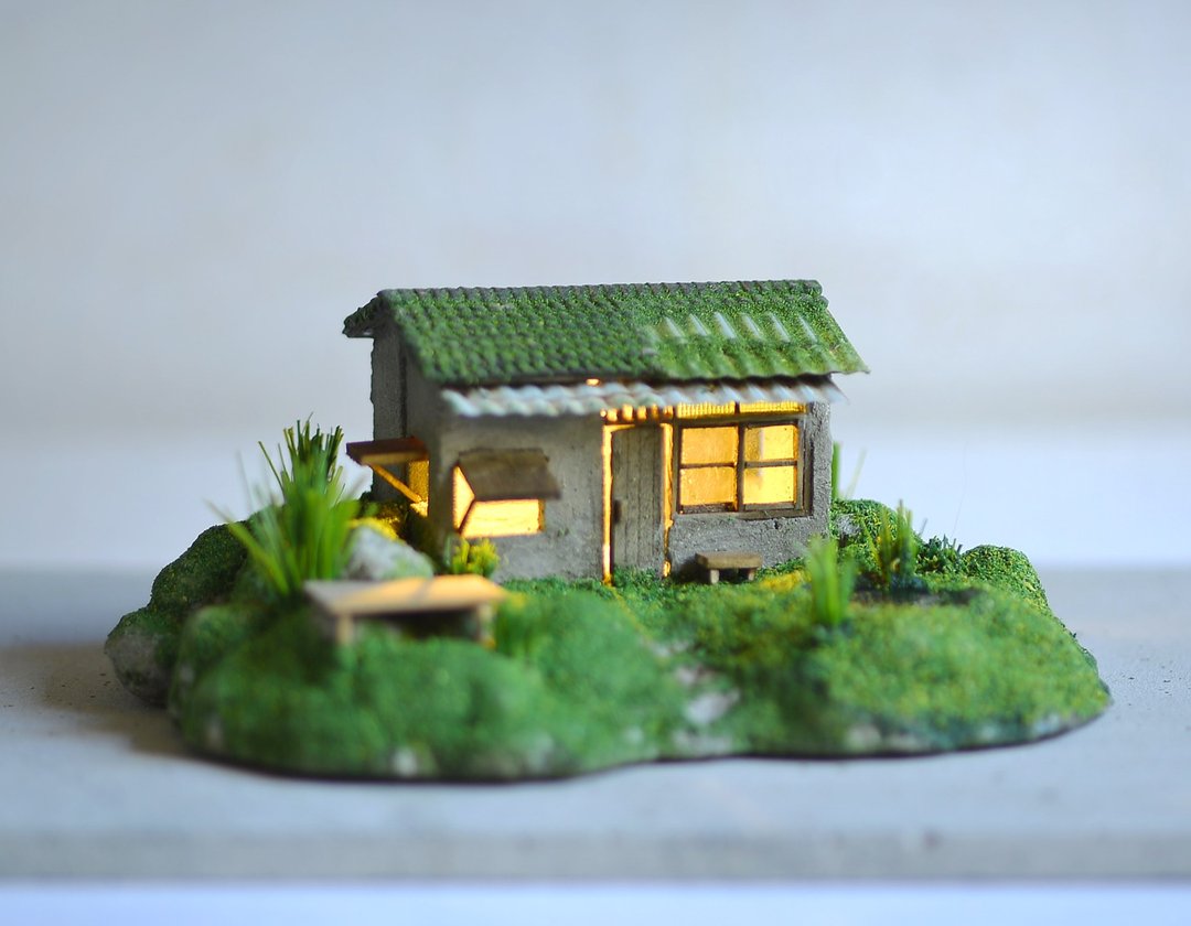 水泥小老房 - 摆饰 - 水泥 咖啡色