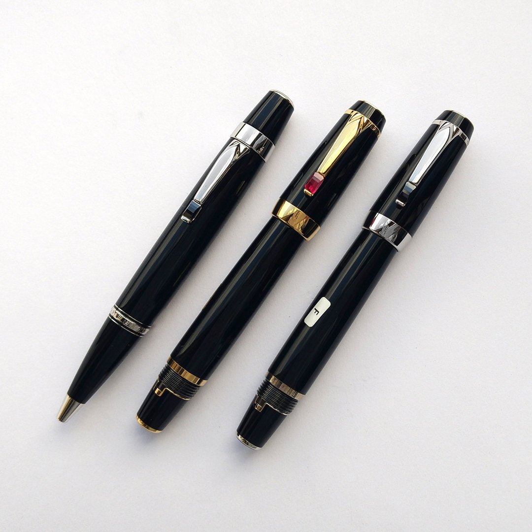 MONTBLANC 万宝龙 波西米亚宝石钢笔.原子笔 | 德国 经典 珍藏 - 钢笔 - 树脂 黑色
