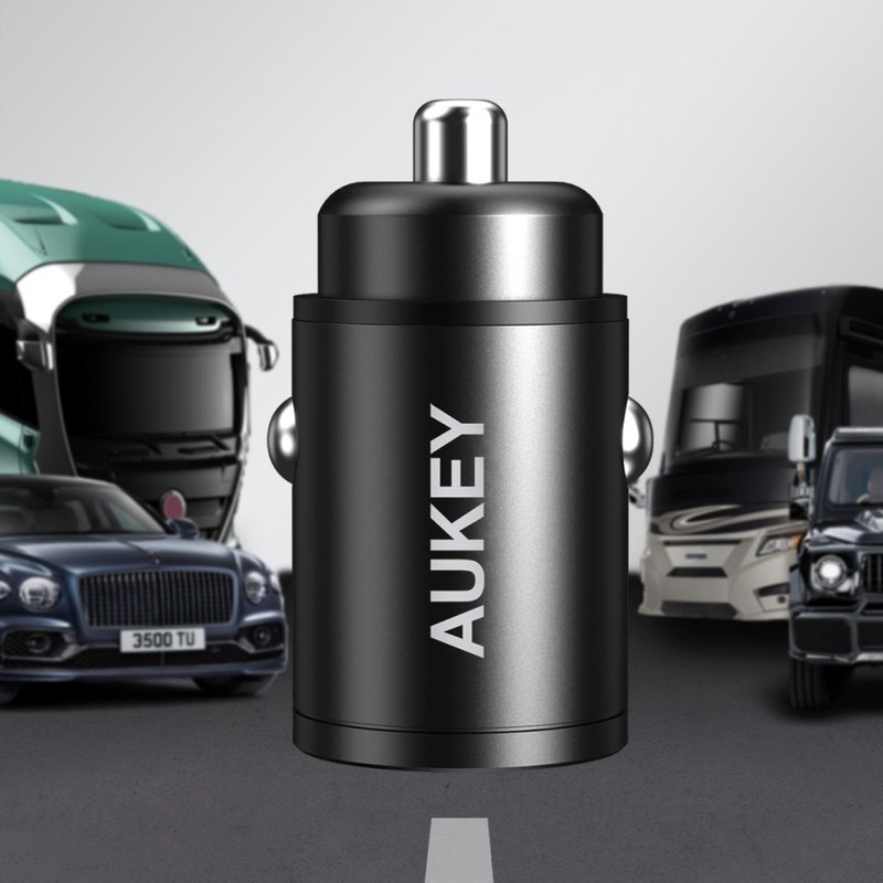 AUKEY 迷你双孔PD快充车用充电器/点菸器 CC-A3 - 充电宝/传输线 - 其他金属 