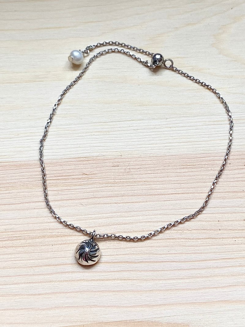 手作银饰-999纯银吊咀-点心放题系列-小笼包 - 手链/手环 - 纯银 银色