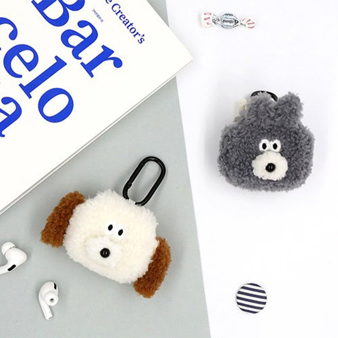 Romane Brunch Brother 狗狗兔兔 AirPods Pro 毛绒 保护套 - 耳机收纳 - 其他材质 