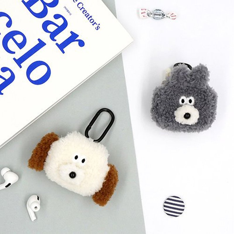 Romane Brunch Brother 狗狗兔兔 AirPods Pro 毛绒 保护套 - 耳机收纳 - 其他材质 