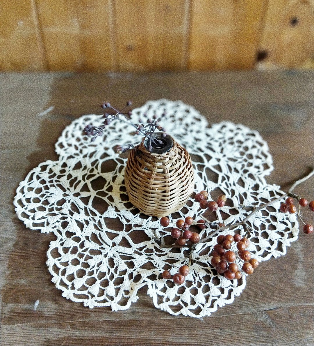 【好日恋物】欧洲vintage/antique古董手工钩针蕾丝片014 - 摆饰 - 棉 白色