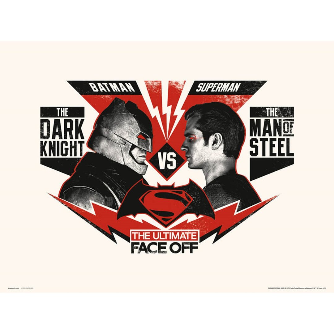 【DC】蝙蝠侠(Batman) VS 超人(Superman) 40x30cm 进口复制画 - 海报/装饰画/版画 - 其他材质 多色