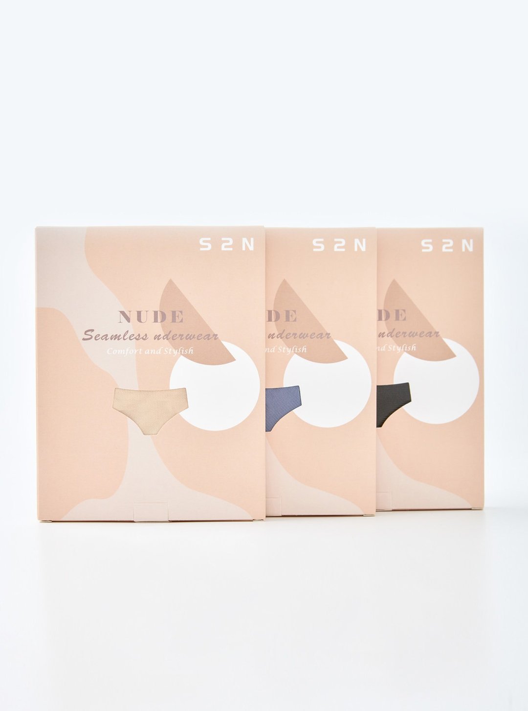 【S2N】 NUDE UNDERWEAR 3PACK (全色三件组)_U000 - 女士内衣裤 - 尼龙 