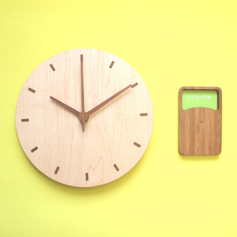 Goody Bag - C - Pinkoi周年庆台港澳包邮 CLOCK_20 Maple+名刺_盒 - 其他 - 竹 咖啡色