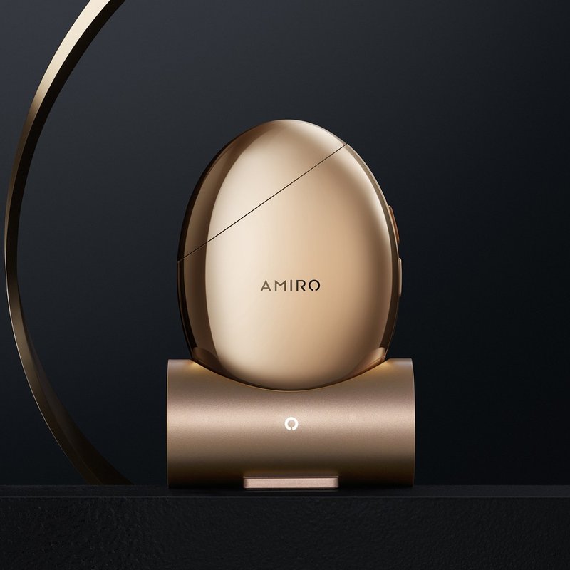 AMIRO S1 时光机黄金点阵美容仪(赠专用凝胶1条+专用塑颜面膜4片) - 脸部按摩/清洁工具 - 其他材质 金色