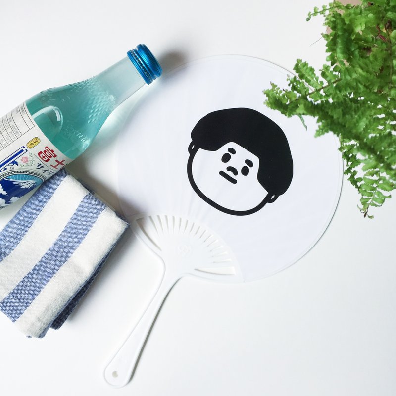 2017限量夏日凉扇/扇子-一起游泳 - 电扇 - 塑料 白色