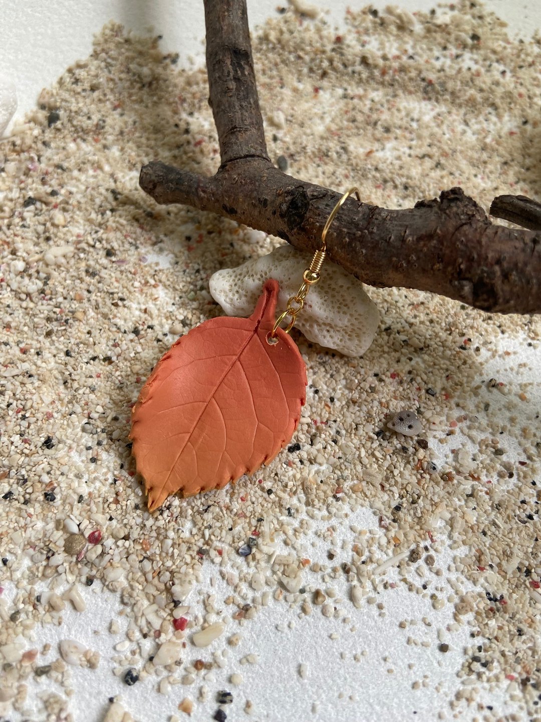 秋日 软陶耳环/耳夹 - 耳环/耳夹 - 其他材质 