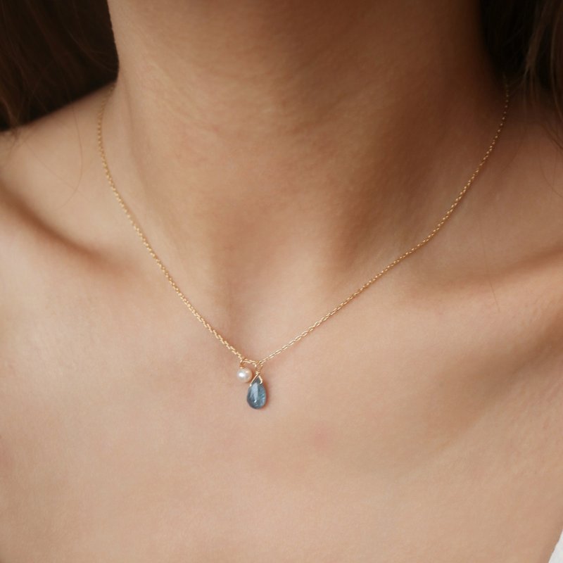 海风轻语 - 项链 - 纯银 金色