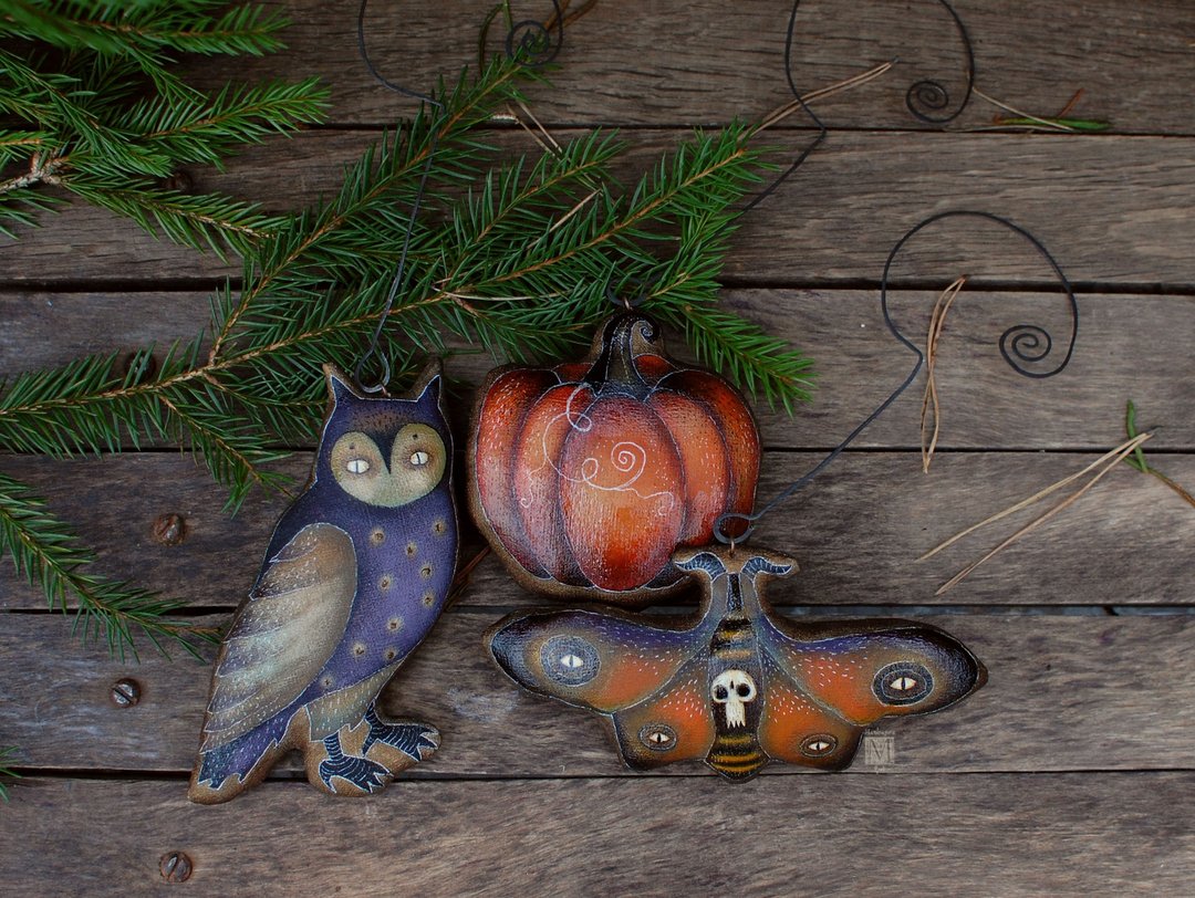 Christmas tree set, decorative interior toys, textile decor - 其他家具 - 其他材质 