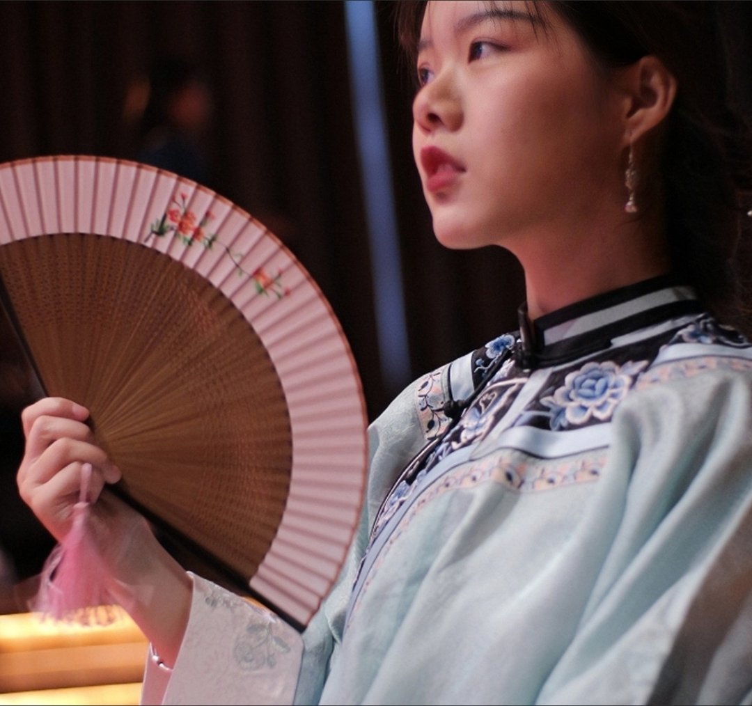 【素书定制】民国复古风  桑波缎三蓝绣缘边清汉大襟袄 - 旗袍 - 丝．绢 蓝色