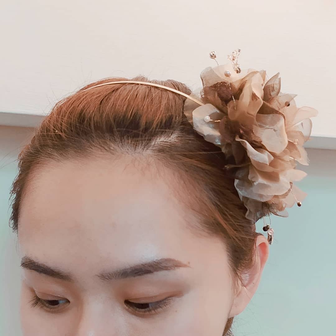 春日的浪漫-花精灵发箍 ( 可定制更换成发夹、发梳或别针) - 发带/发箍 - 其他人造纤维 多色