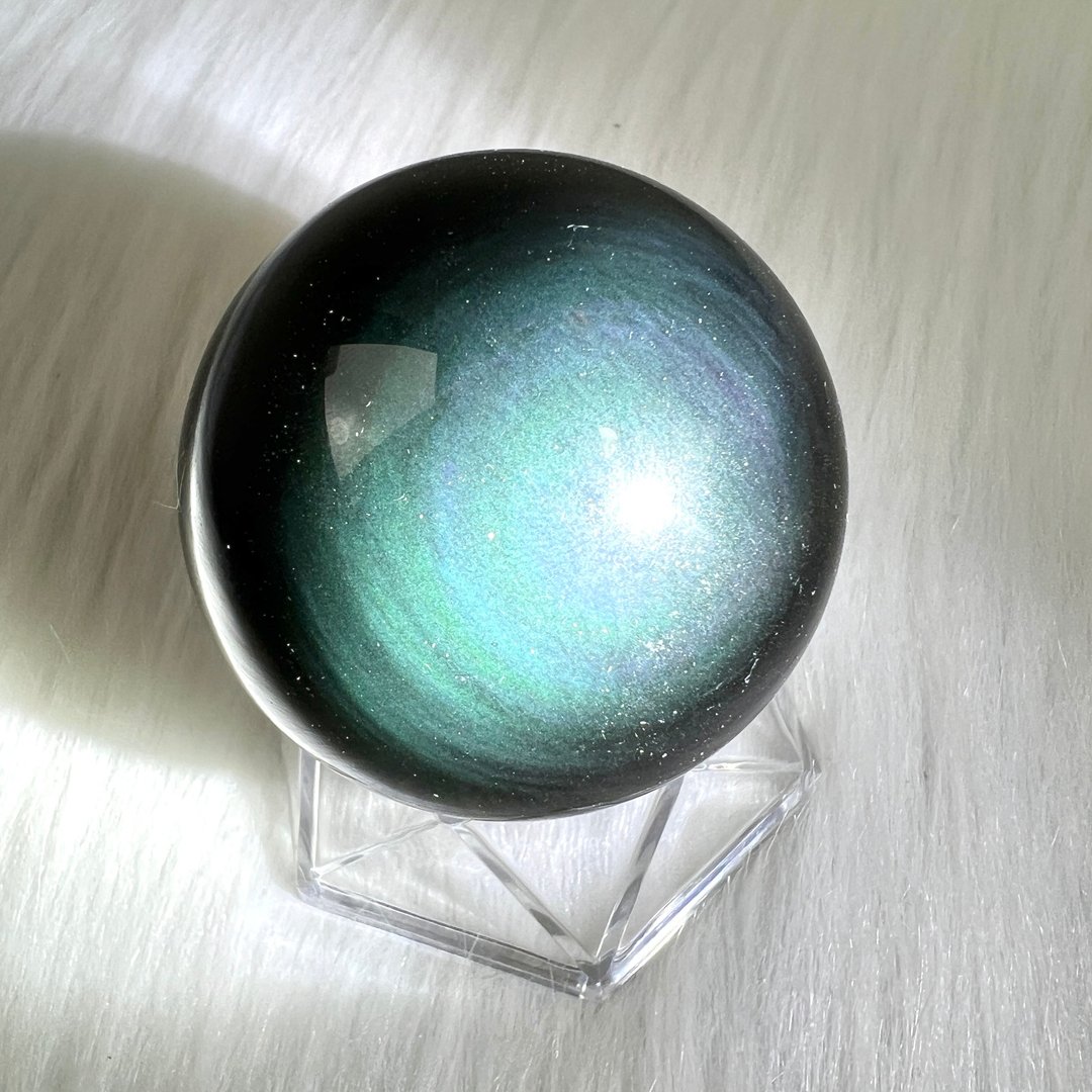 彩曜石球 | 水晶 | 水晶球 | 水晶摆件 - 摆饰 - 水晶 黑色