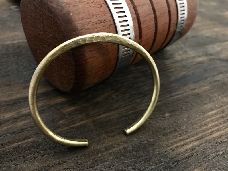 锻敲黄铜手环男款 - 手链/手环 - 铜/黄铜 金色