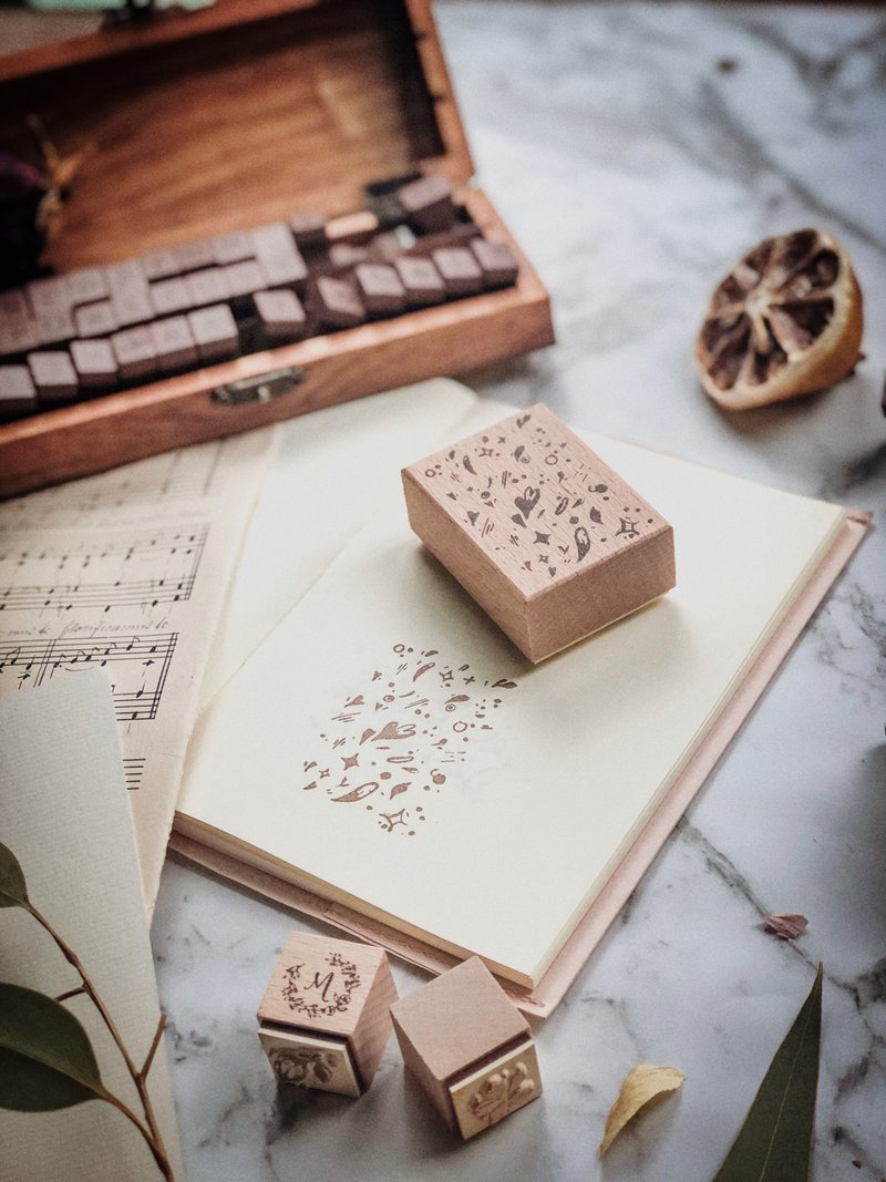 装饰印章系列-玻璃银河 - 印章/印台 - 木头 咖啡色