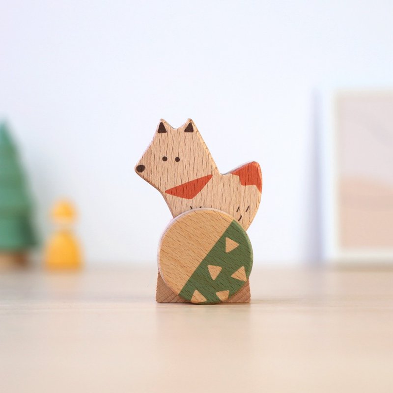 疗愈按摩小物【推哪-滚轮狐狸】放松纾压 居家SPA - 其他 - 木头 咖啡色