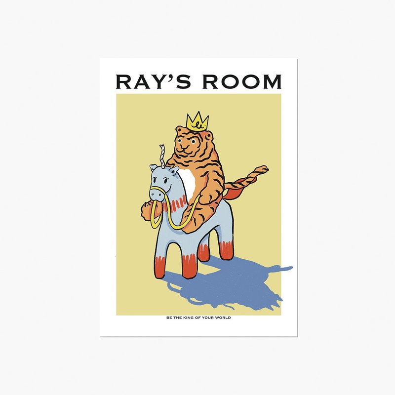 RAY 做自己世界的国王 | 明信片 - 卡片/明信片 - 纸 黄色