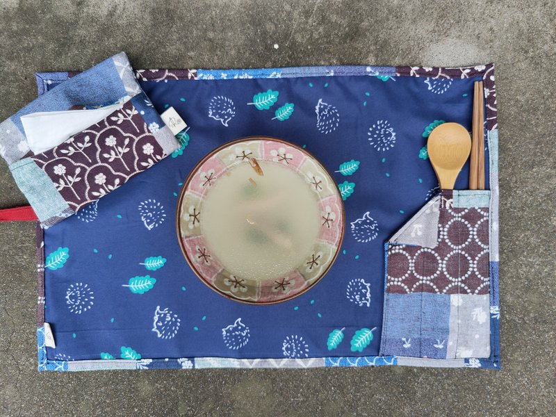 和风复古两用餐具套 - 餐垫/桌巾 - 棉．麻 