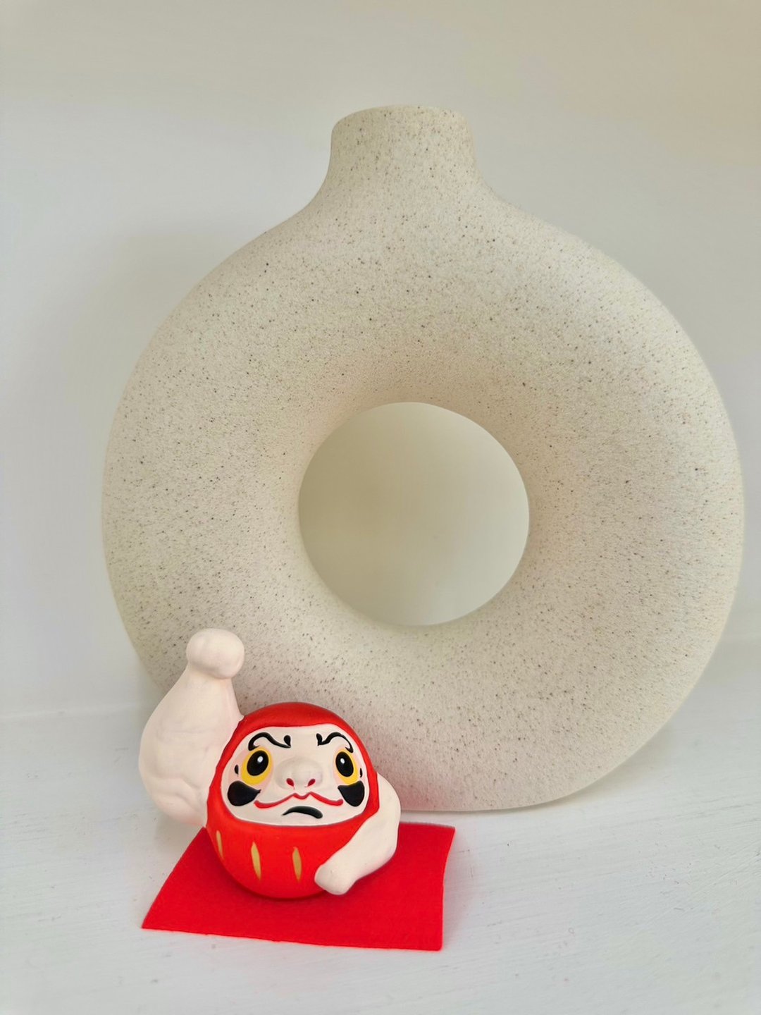 日本【RYUKODO】授权-开运招财筋肉达摩|礼物|结婚|圣诞礼盒|入厝 - 摆饰 - 陶 