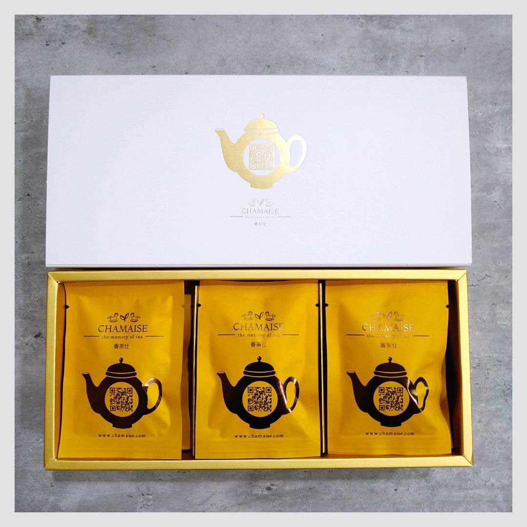 柚香洋甘菊绿茶 | 立体三角原叶茶包 | 台湾茶 | 花茶 (15入) - 茶 - 纸 黄色