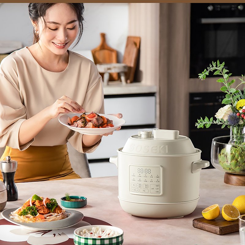 【免运】善思soseki电压力锅家用3L饭煲小型智能全自动排气 - 厨房用具 - 其他材质 