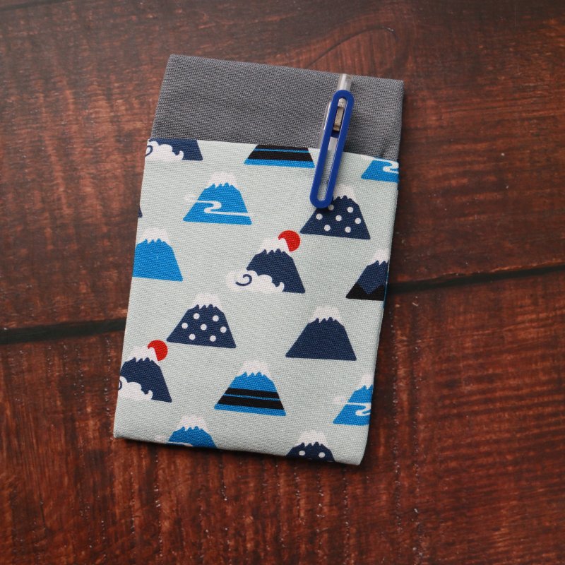 【富士山】 口袋型笔袋 护理师笔袋 医师笔袋 老师笔袋 - 铅笔盒/笔袋 - 棉．麻 