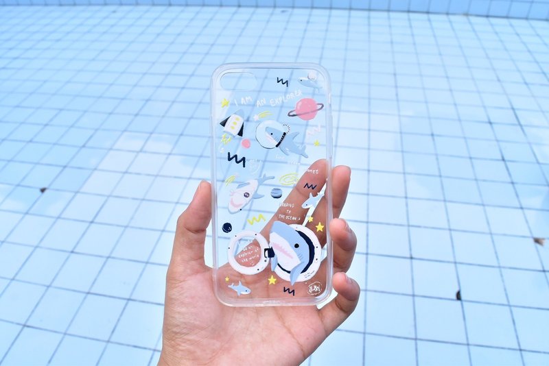 Mobile Case: BOB Shark Space - 手机壳/手机套 - 硅胶 蓝色