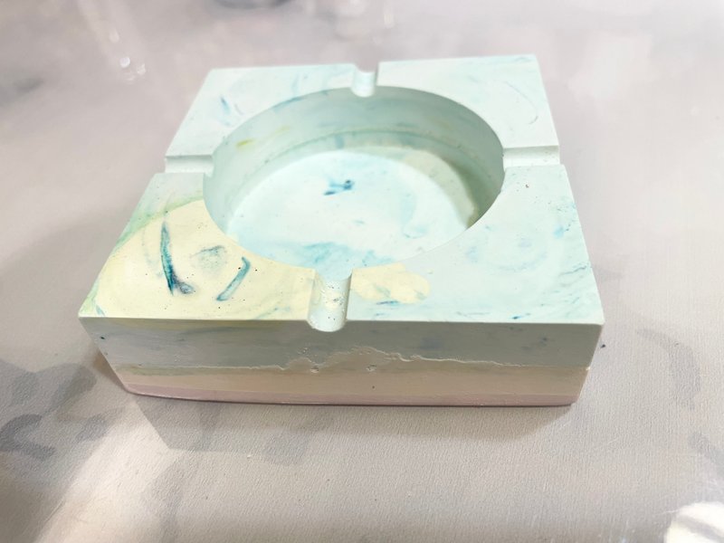 手作渐层烟灰缸 - 摆饰 - 水泥 绿色