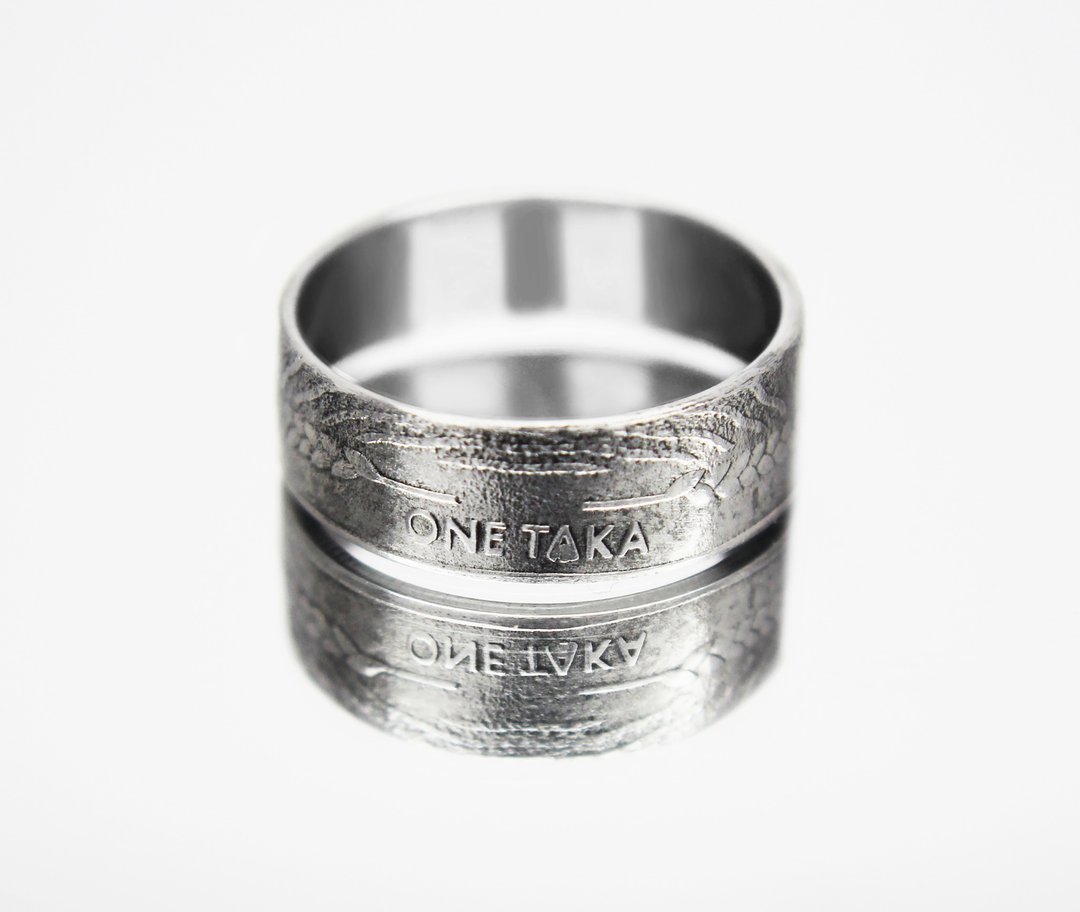Bangladesh Coin Ring 1 taka 2010 coin rings for men coin rings for women - 戒指 - 其他金属 