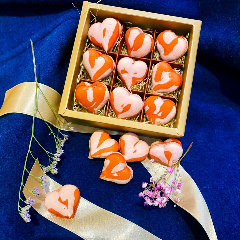 【籽田。特色礼盒】红粉之心。法式马卡龙。覆盆子。开心果。 - 蛋糕/甜点 - 新鲜食材 