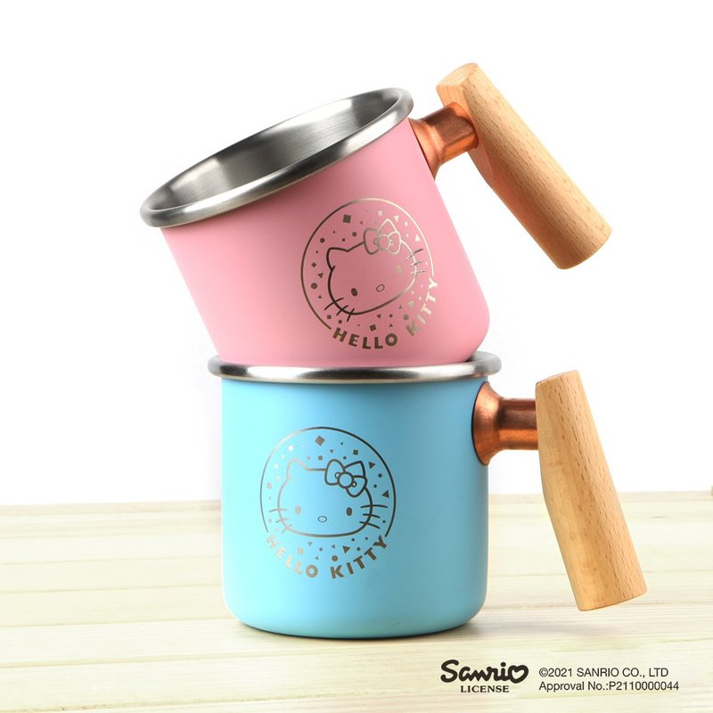 Truvii木柄白铁杯 (Hello Kitty限定对杯) - 其他杯子 - 不锈钢 粉红色