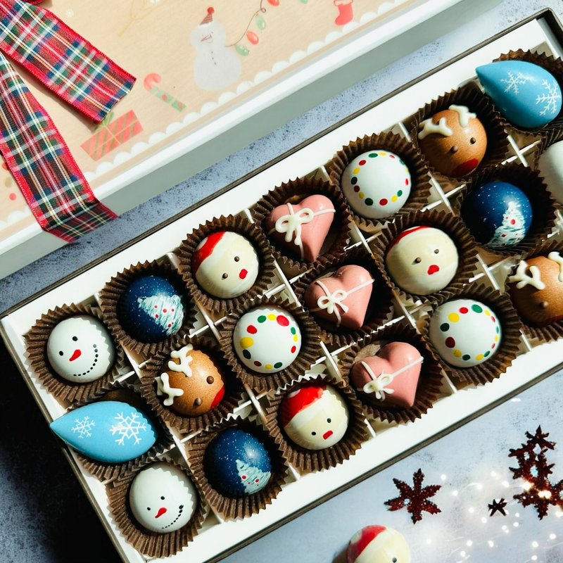 圣诞派对狂欢巧克力礼盒 21 入 - CoCa MaMa 巧克力工坊 - 巧克力 - 新鲜食材 