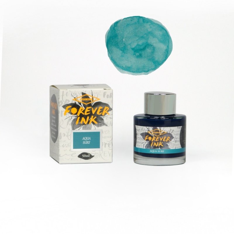 Diamine 永恒墨水 50ml - 海水蓝 - 墨水 - 玻璃 蓝色