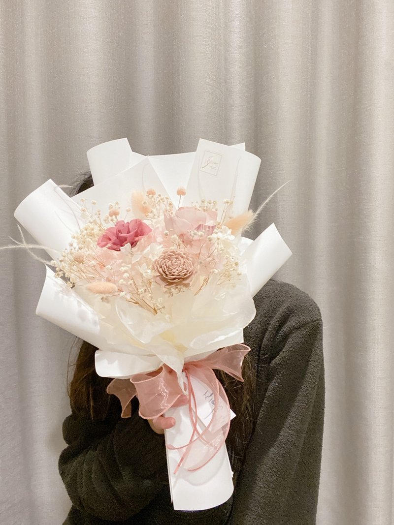 【可定制】我的浪漫只给你 情人节花束 永生干燥花束 生日礼物(大 - 干燥花/捧花 - 植物．花 