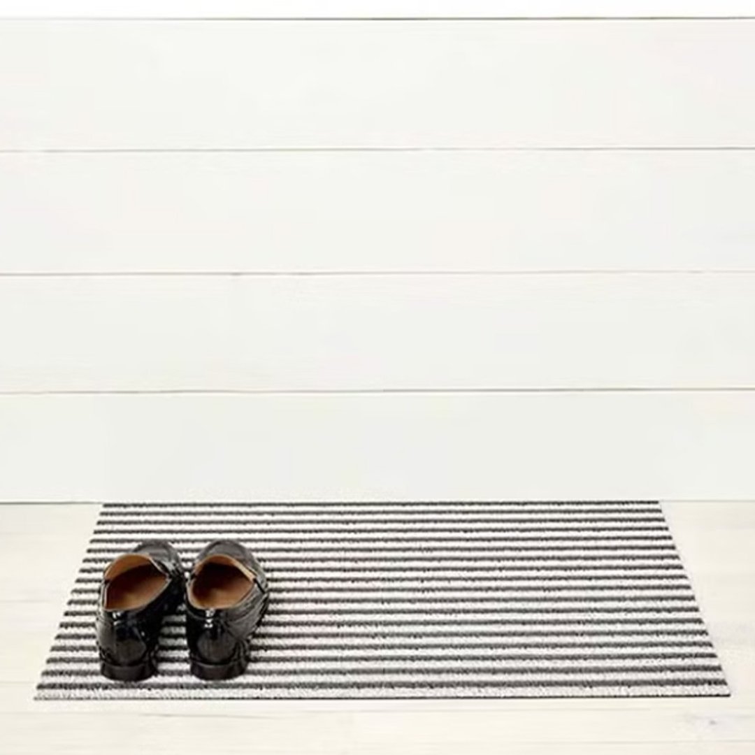 Breton Stripe系列脚踏地垫-46X71CM-砾石黑 - 地垫/地毯 - 塑料 灰色
