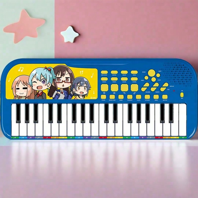 知音37Key电子琴  | 可录音 入门电子琴 生日礼物 圣诞礼物 - 玩具/玩偶 - 塑料 蓝色