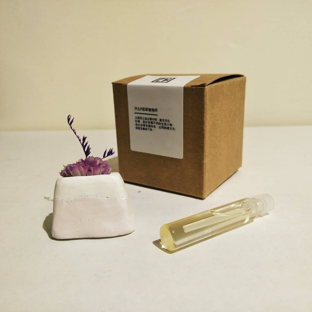 富士迷泥盆-婚礼小物-10组 磁铁.盆栽.扩香石 - 干燥花/捧花 - 水泥 白色