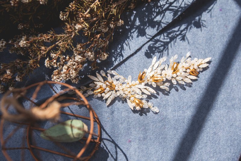 [ Leila ]  新娘发饰 手作 婚礼饰品 - 发饰 - 其他金属 