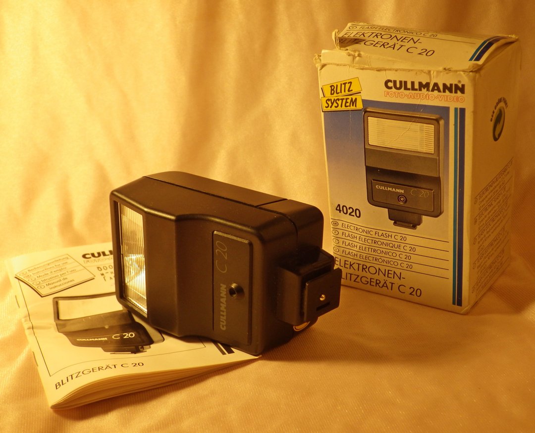 复古 Cullmann C20 4020 闪光灯自动手动模式热靴德国精美盒装 - 相机 - 其他材质 
