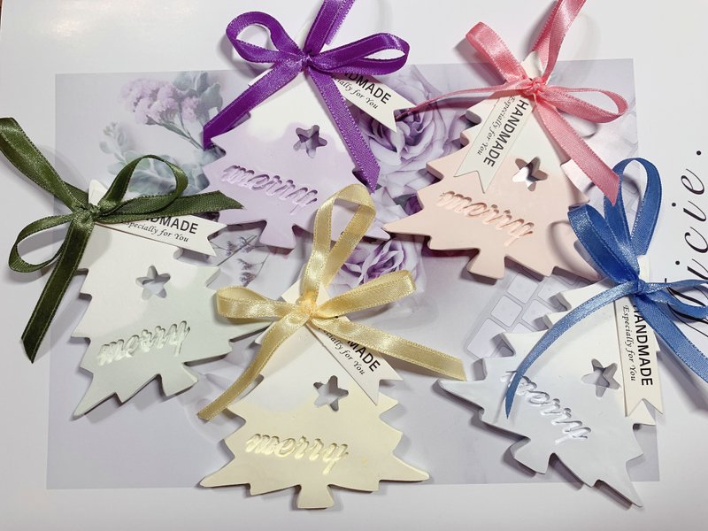 【室内香氛】雪花耶诞树造型扩香石 - 香薰/精油/线香 - 其他材质 