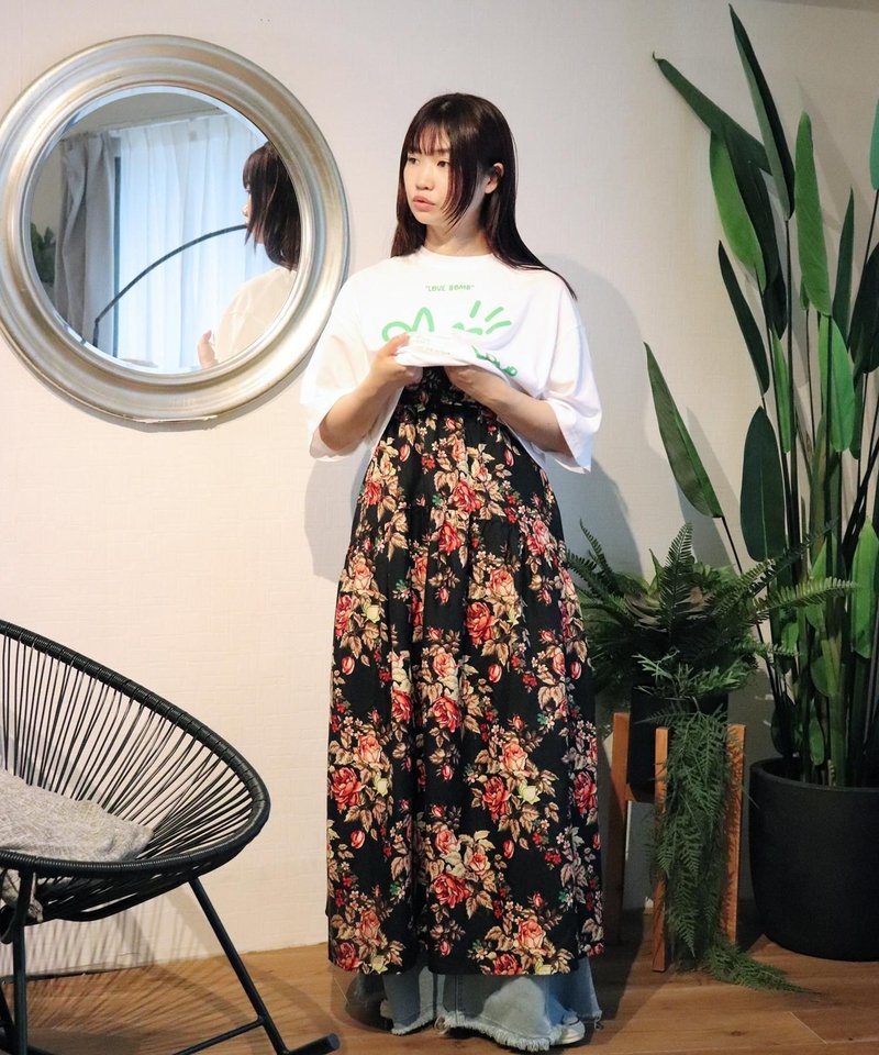 Africa tiered cami dress 152/BED OF ROSE - 洋装/连衣裙 - 聚酯纤维 黑色