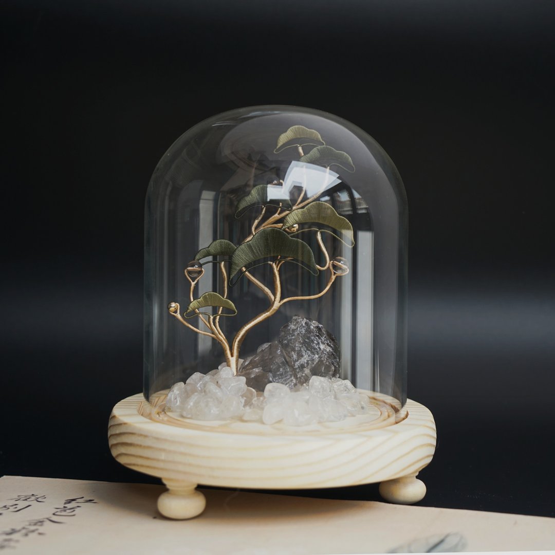 【清硕】缠花 春仔花 永生花 水晶树 | 松叶 茶晶 长辈 老师 - 摆饰 - 水晶 绿色