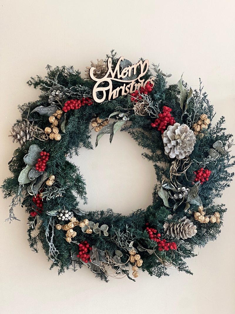 【一人开课】Xmas经典永生圣诞花圈手作课 - 植栽 - 植物．花 
