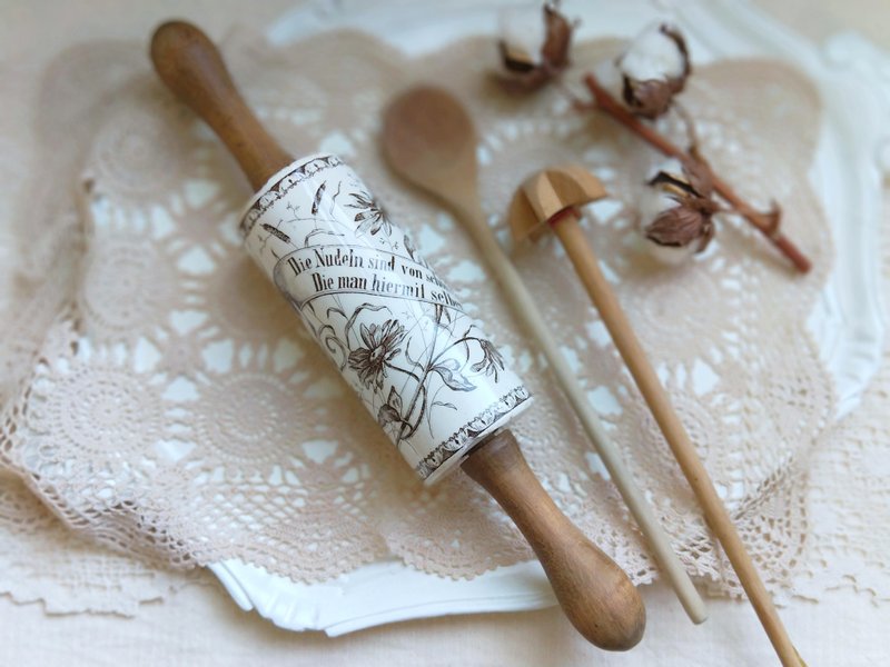 【好日恋物德国vintage/antique手绘陶瓷杆面棍装饰架细节美物 - 其他 - 陶 咖啡色