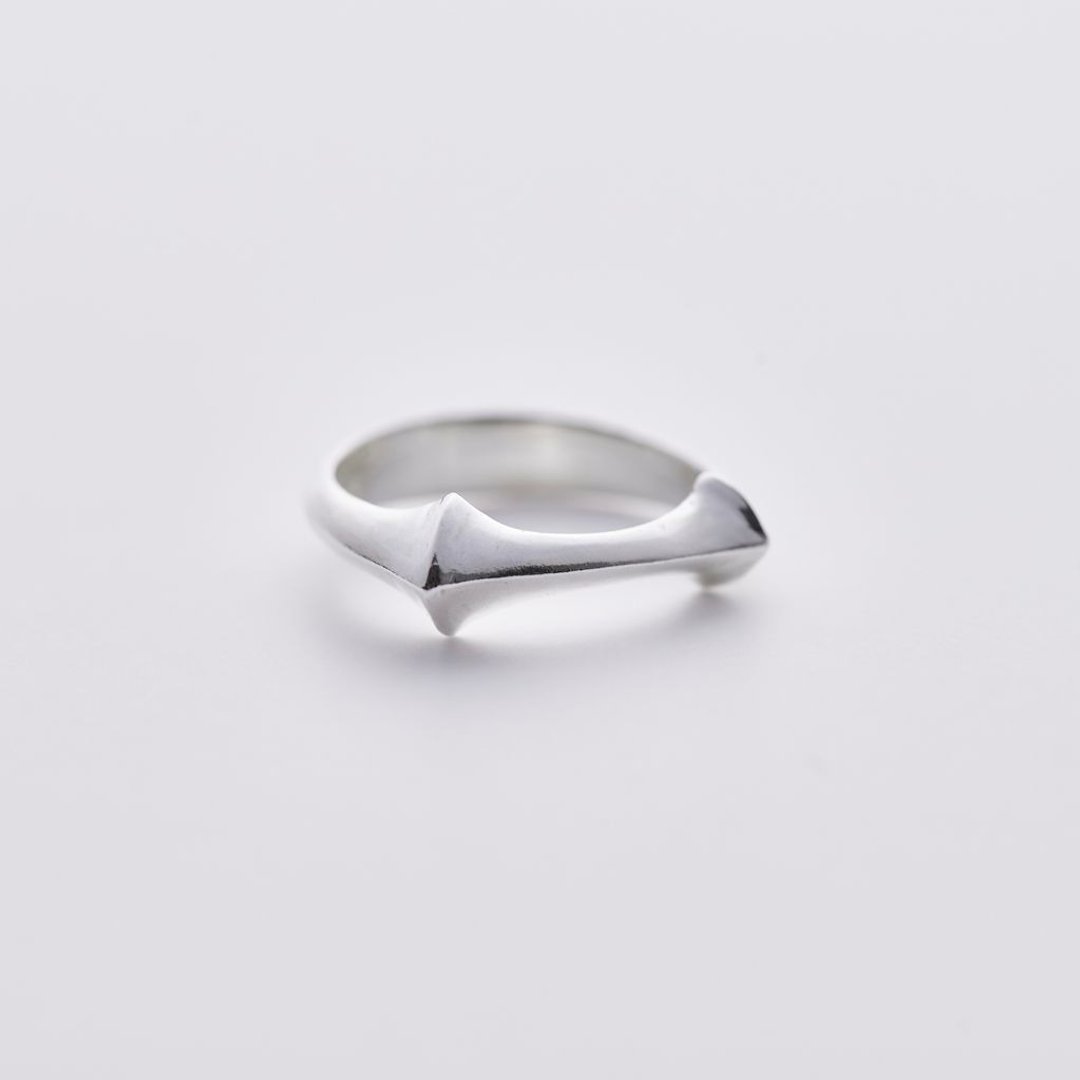 Twin Quadstar Rings 双四芒星戒指 - 戒指 - 纯银 