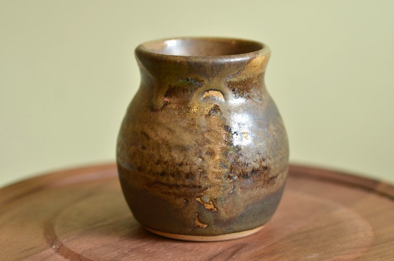 陶瓶 | 流金 - 花瓶/陶器 - 陶 咖啡色