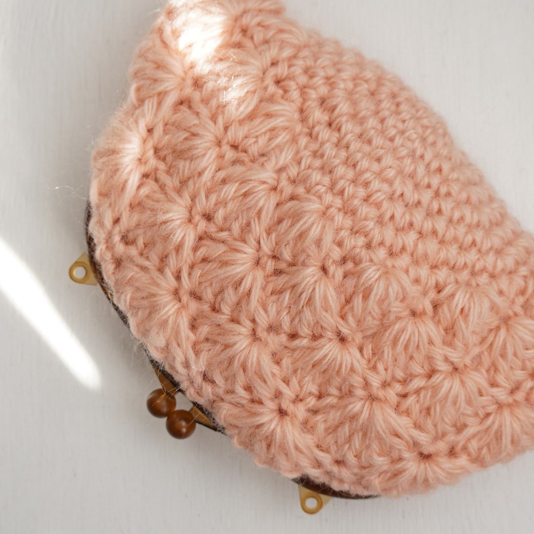 Ba-ba handmade Crochet petit bag No.C1623 - 化妆包/杂物包 - 其他材质 粉红色