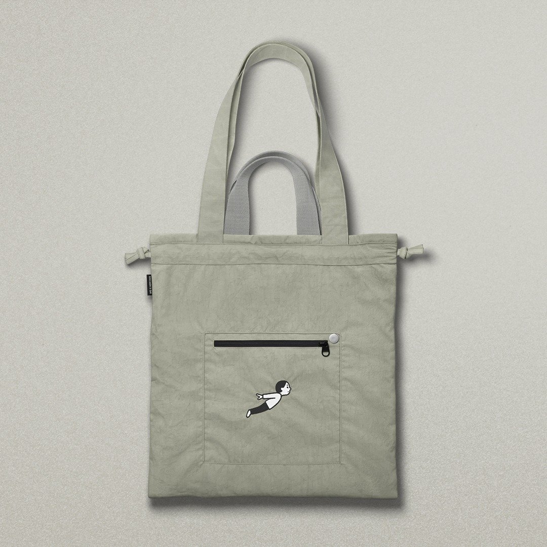 MO x Noritake 思想放飞 有袋 Tote Bag - 手提包/手提袋 - 聚酯纤维 