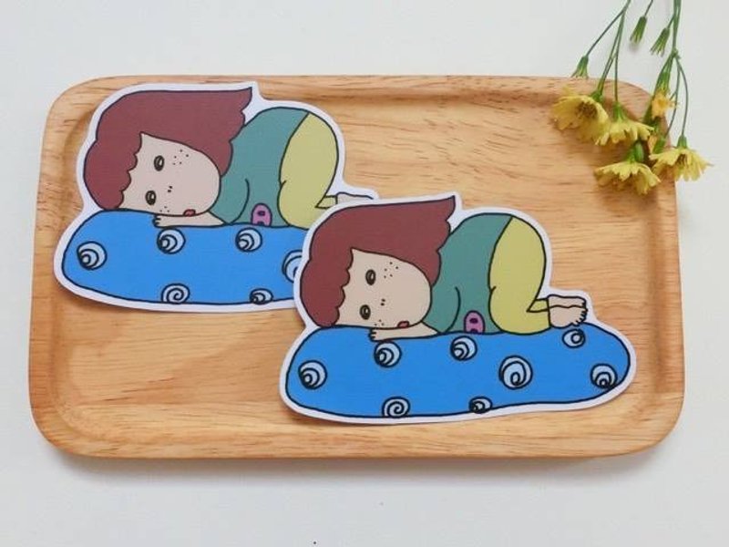 懒懒的 / 特大贴纸 - 贴纸 - 纸 多色